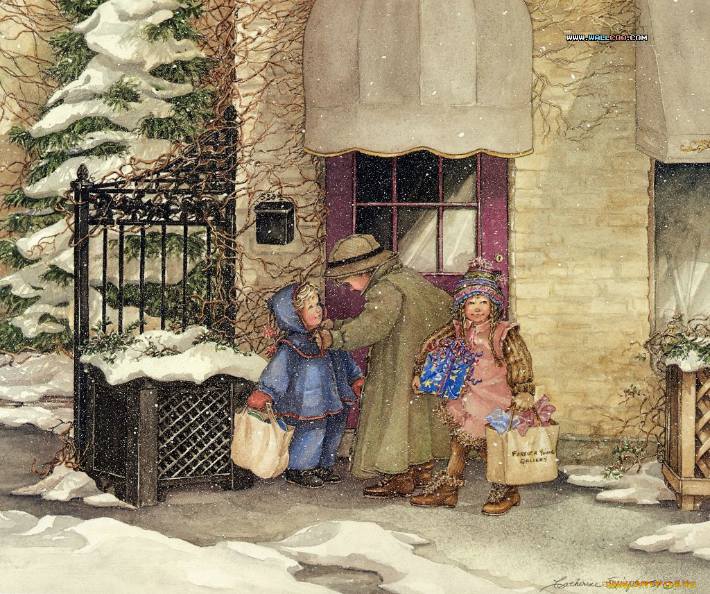 праздничные, рисованные