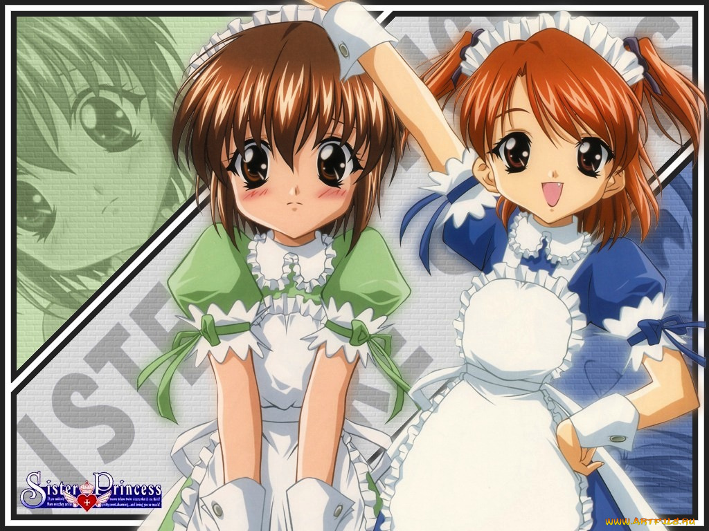 аниме, sister, princess