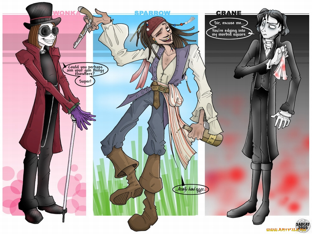 рисованные, люди