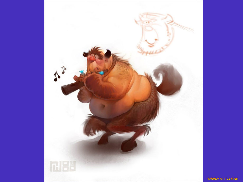 рисованные, животные, сказочные, мифические