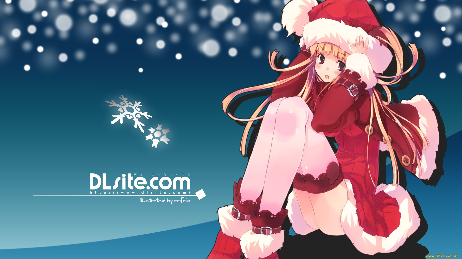 аниме, merry, chrismas, winter