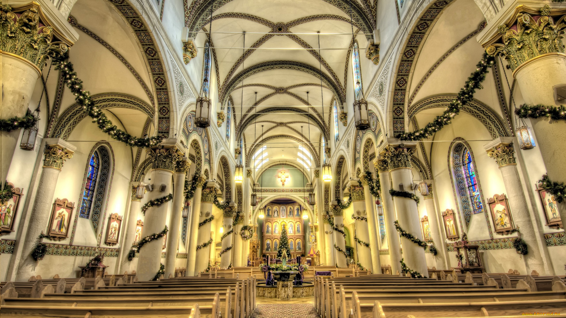 интерьер, убранство, роспись, храма