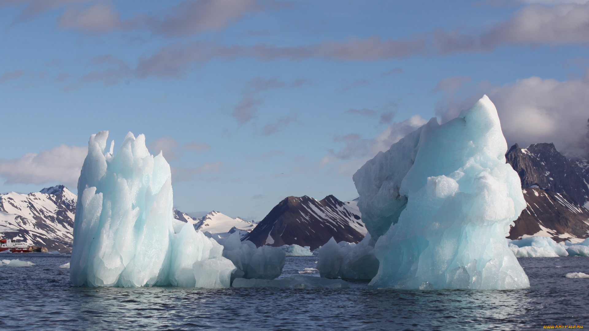 природа, айсберги, ледники