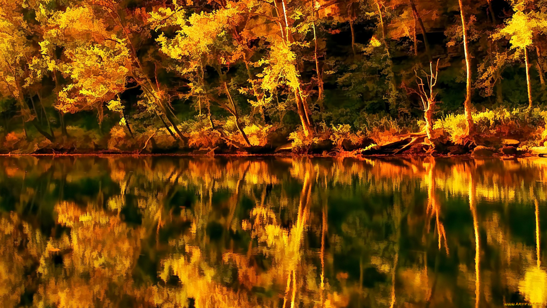 рисованные, природа