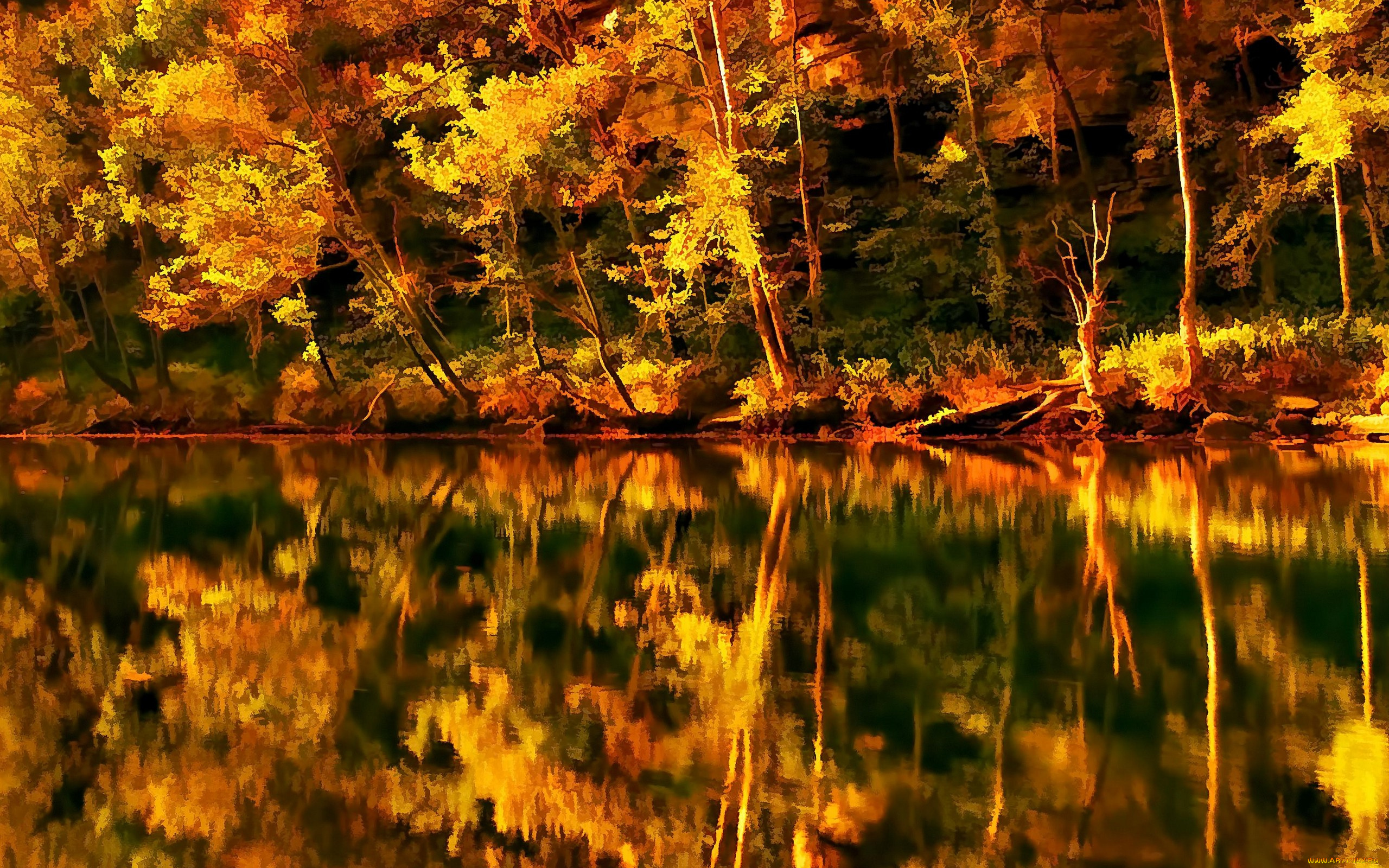 рисованные, природа