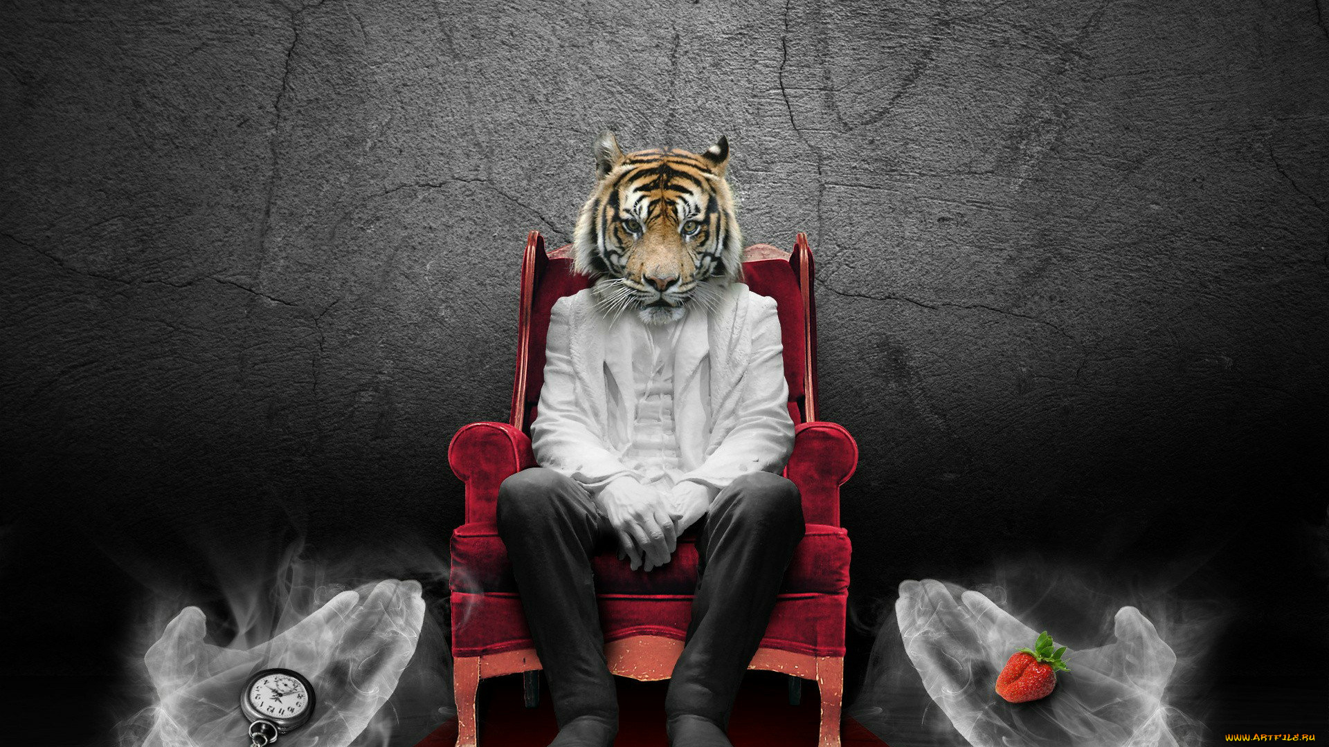 разное, компьютерный, дизайн, руки, стул, лев