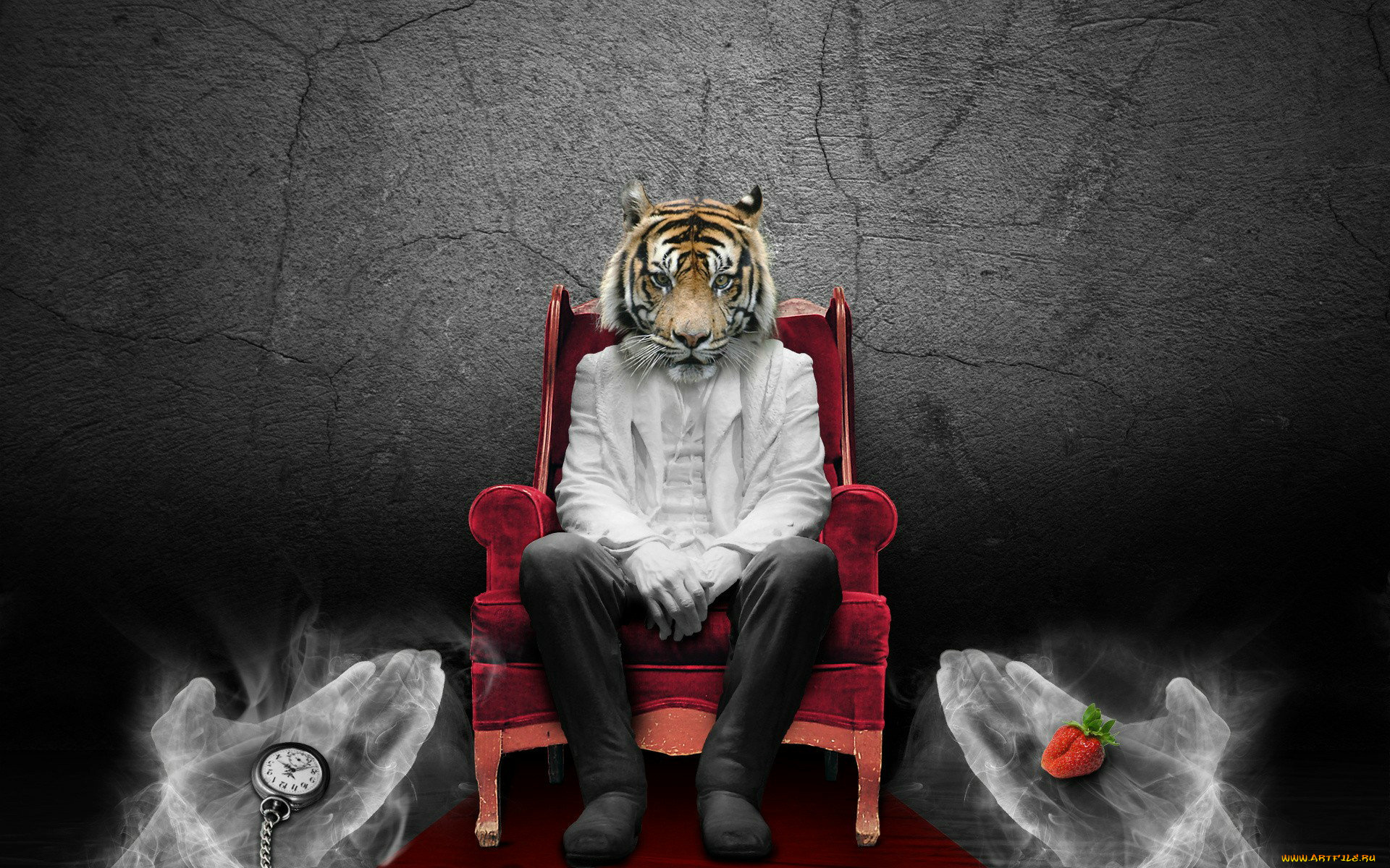 разное, компьютерный, дизайн, руки, стул, лев