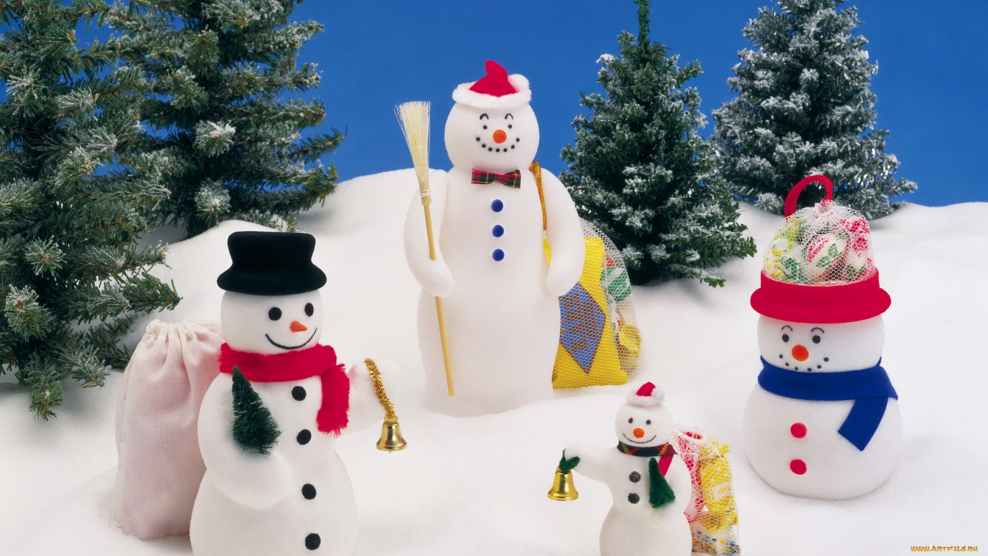 праздничные, снеговики, новый, год