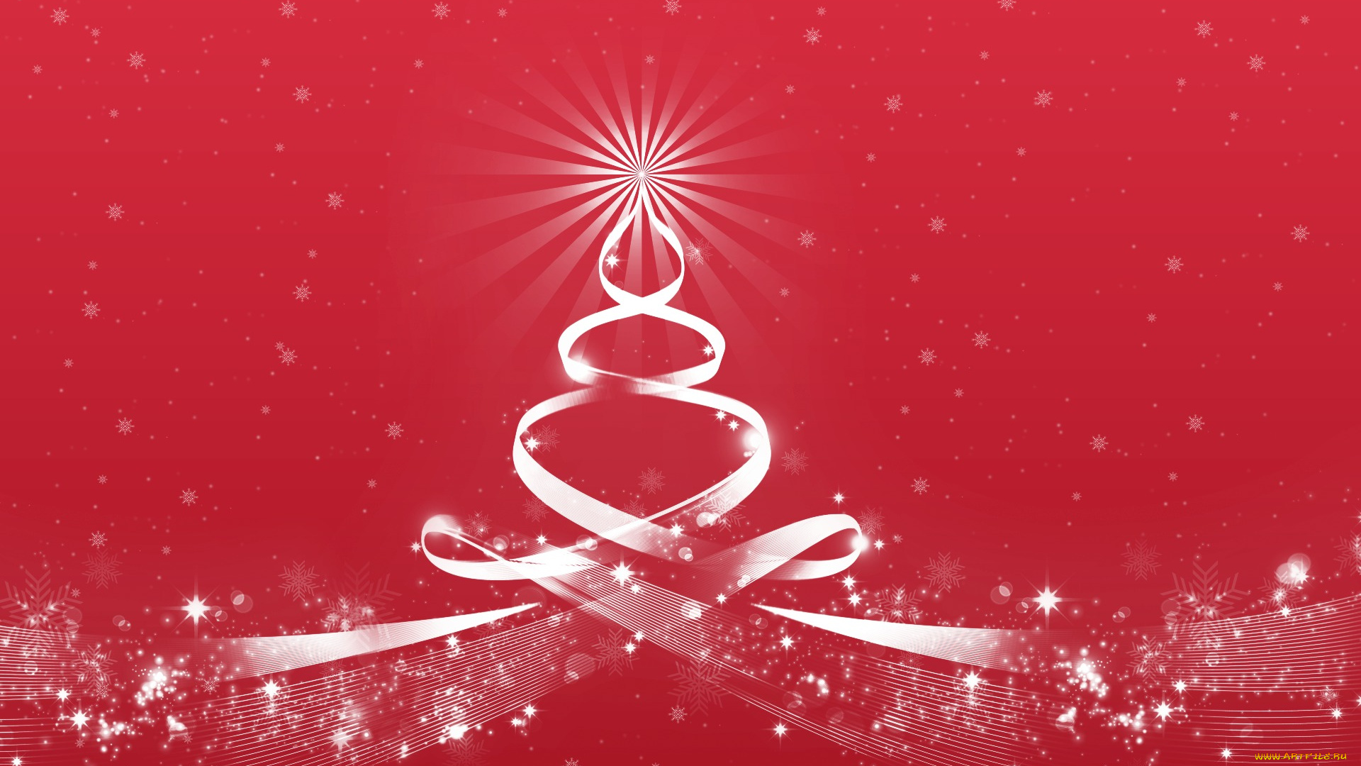 праздничные, векторная, графика, новый, год, рождество, ель