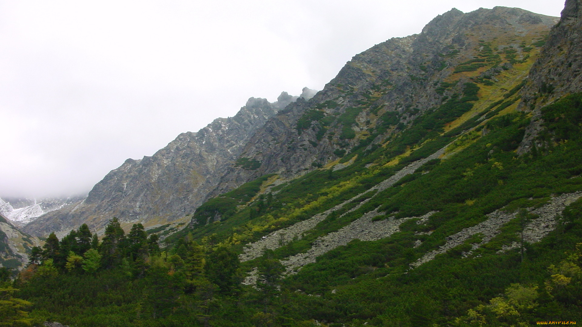 татры, природа, горы, гора, вершина, облака