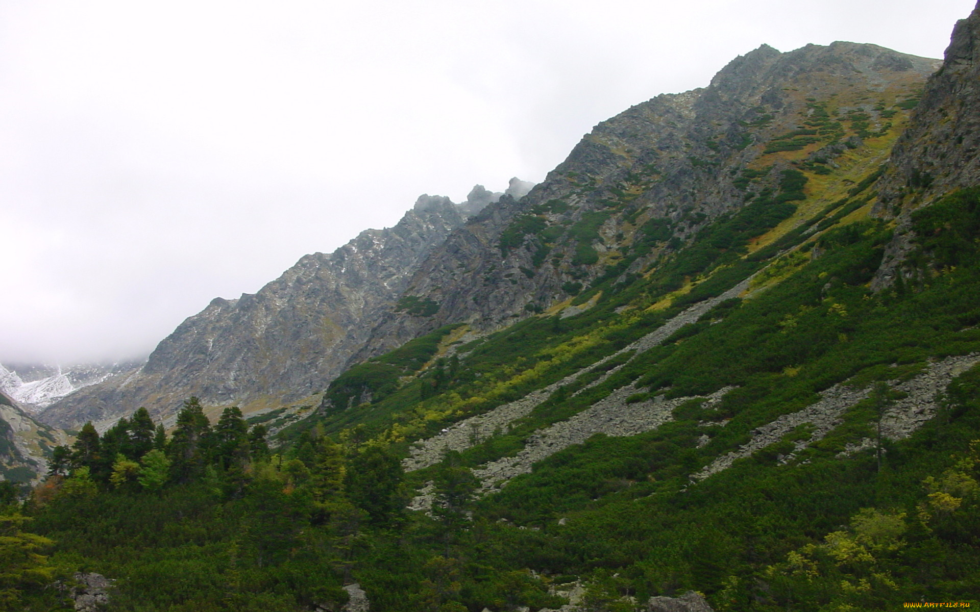 татры, природа, горы, гора, вершина, облака