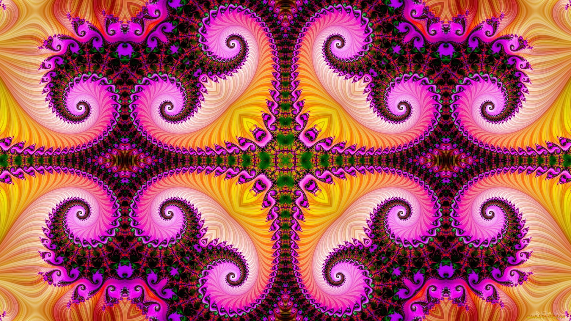 3д, графика, fractal, , фракталы, цвета, узор, фон