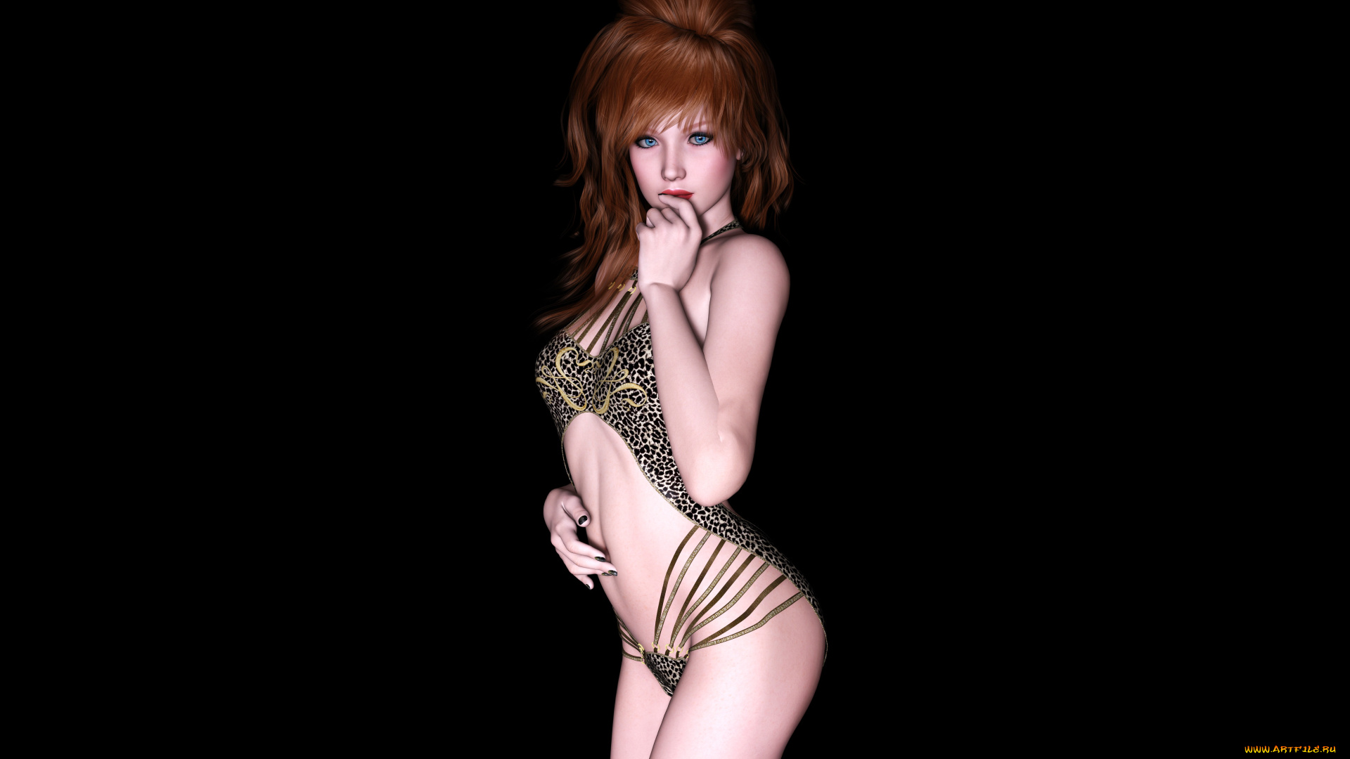 3д, графика, people, , люди, девушка, взгляд