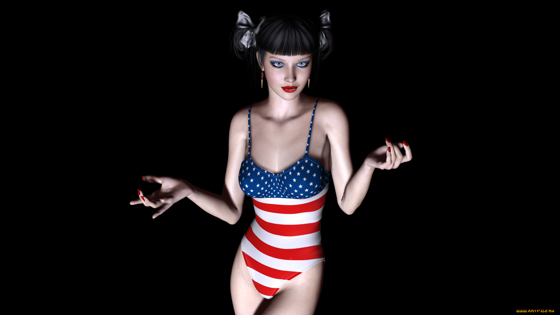 3д, графика, people, , люди, взгляд, девушка