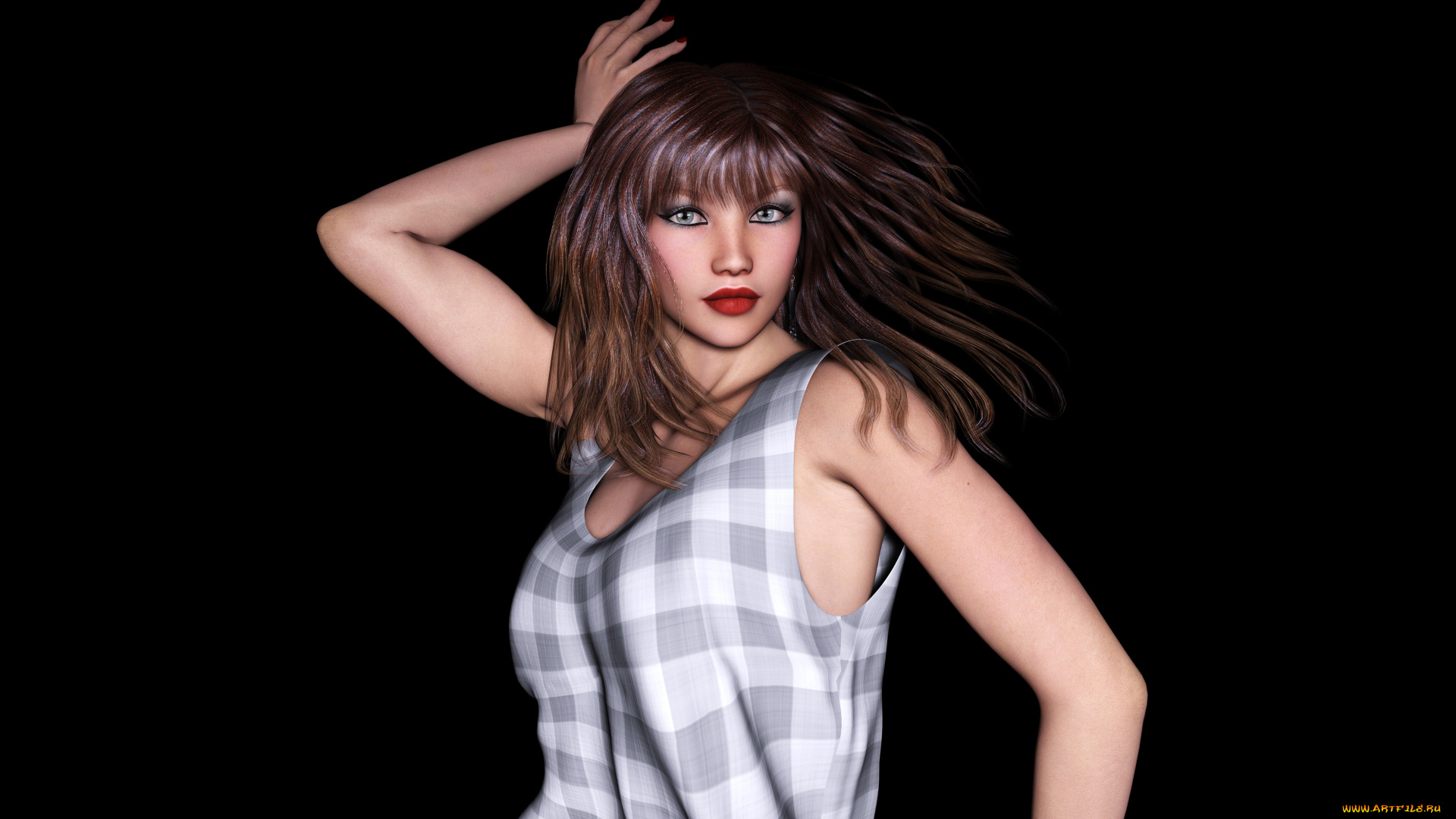 3д, графика, people, , люди, взгляд, девушка