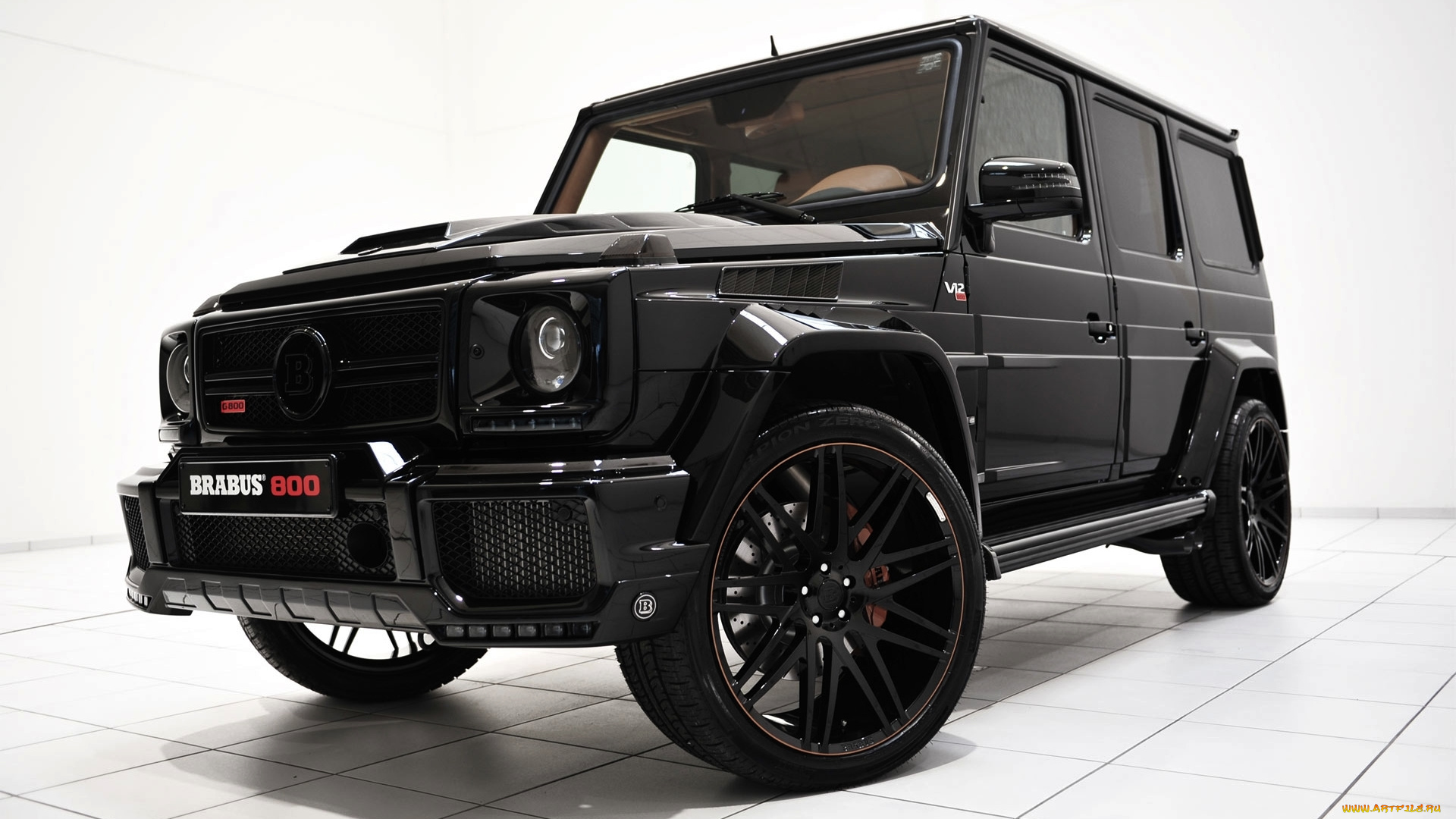 автомобили, brabus, колеса, передок, Черный, w463, mercedes-benz, внедорожник