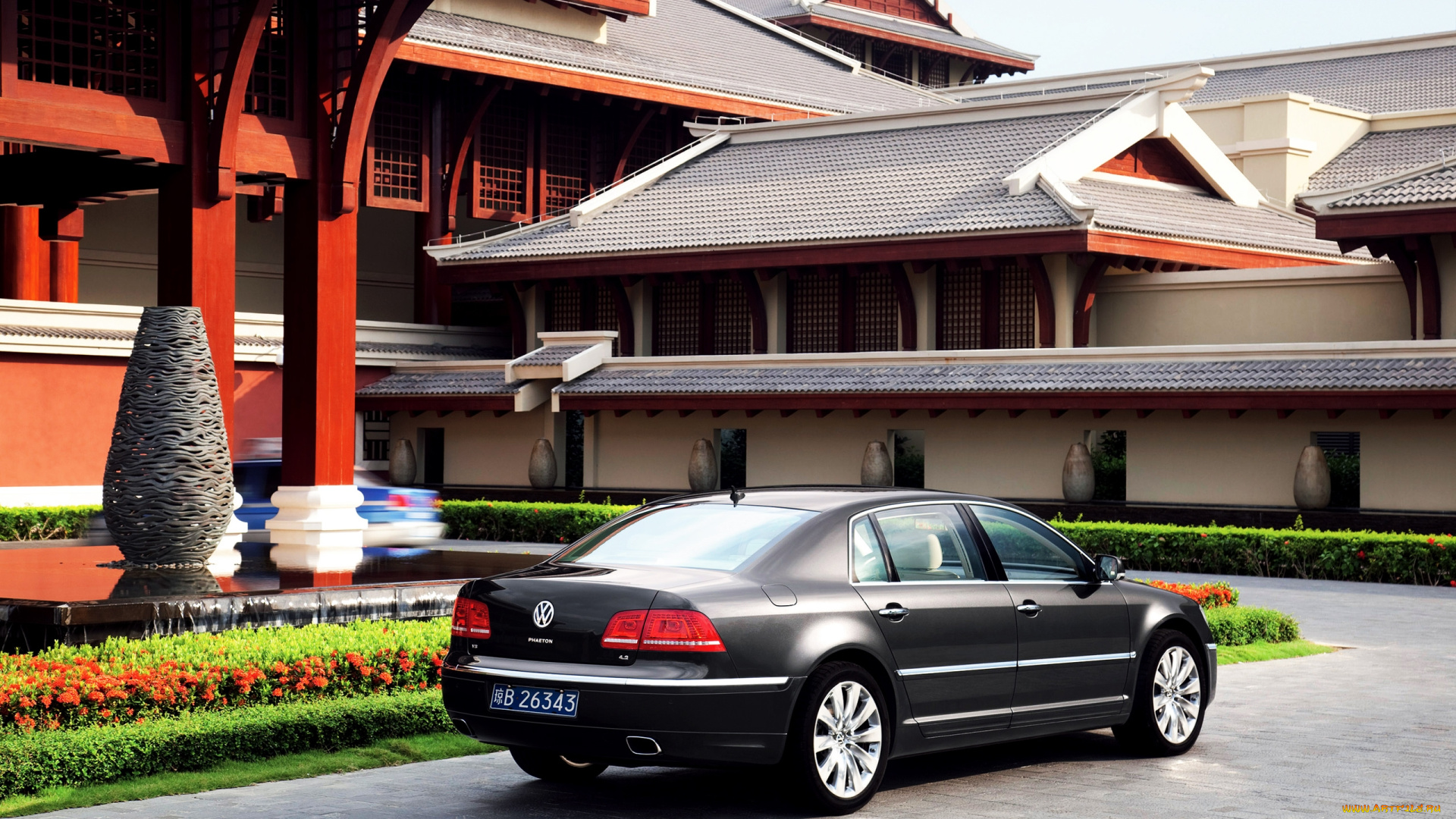 автомобили, volkswagen, black, phaeton