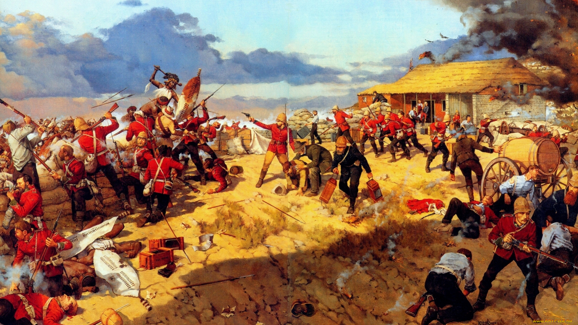 рисованные, живопись, барикады, пожар, дом, раненые, сражения, бой