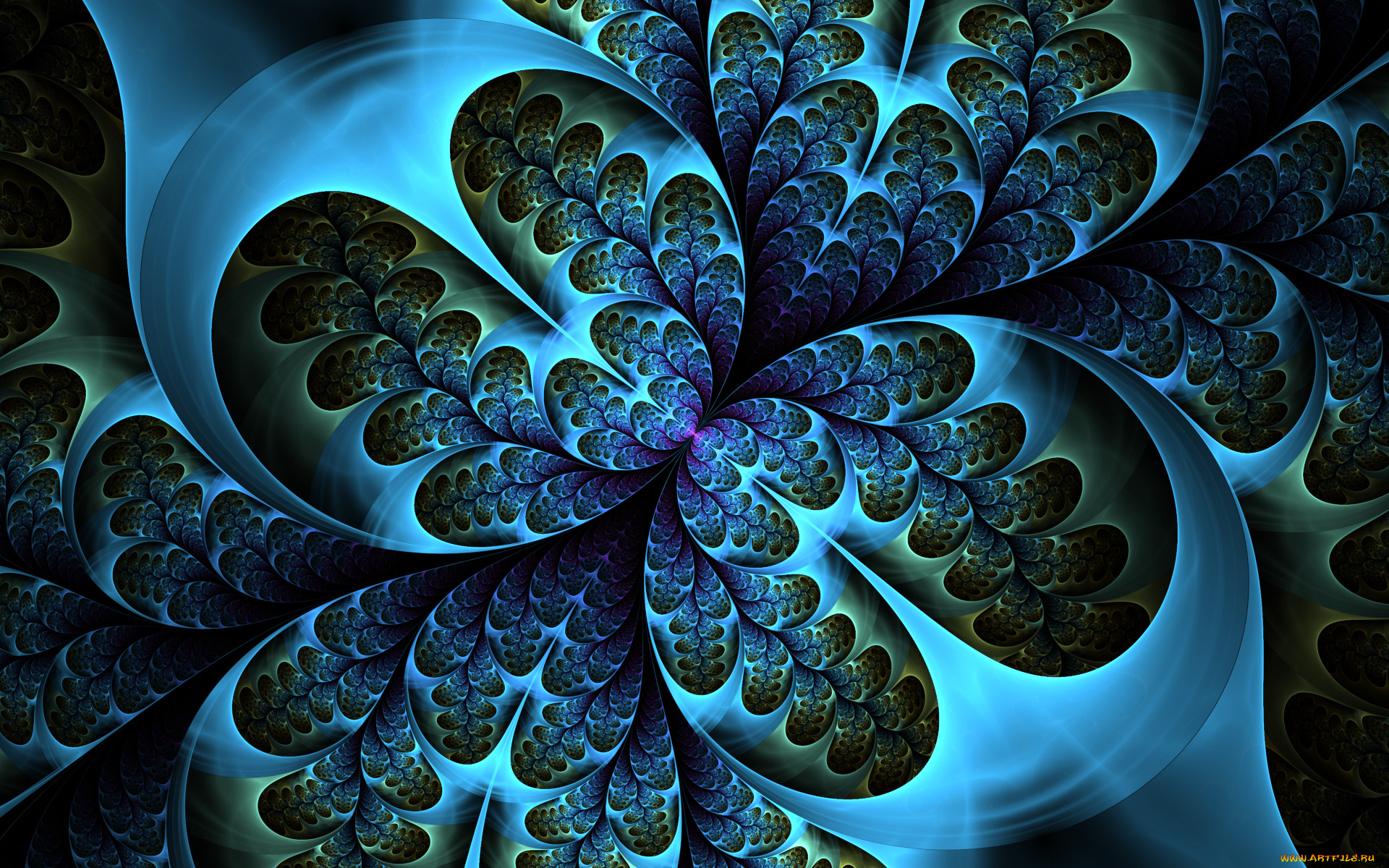 3д, графика, fractal, , фракталы, цвета, узор, фон