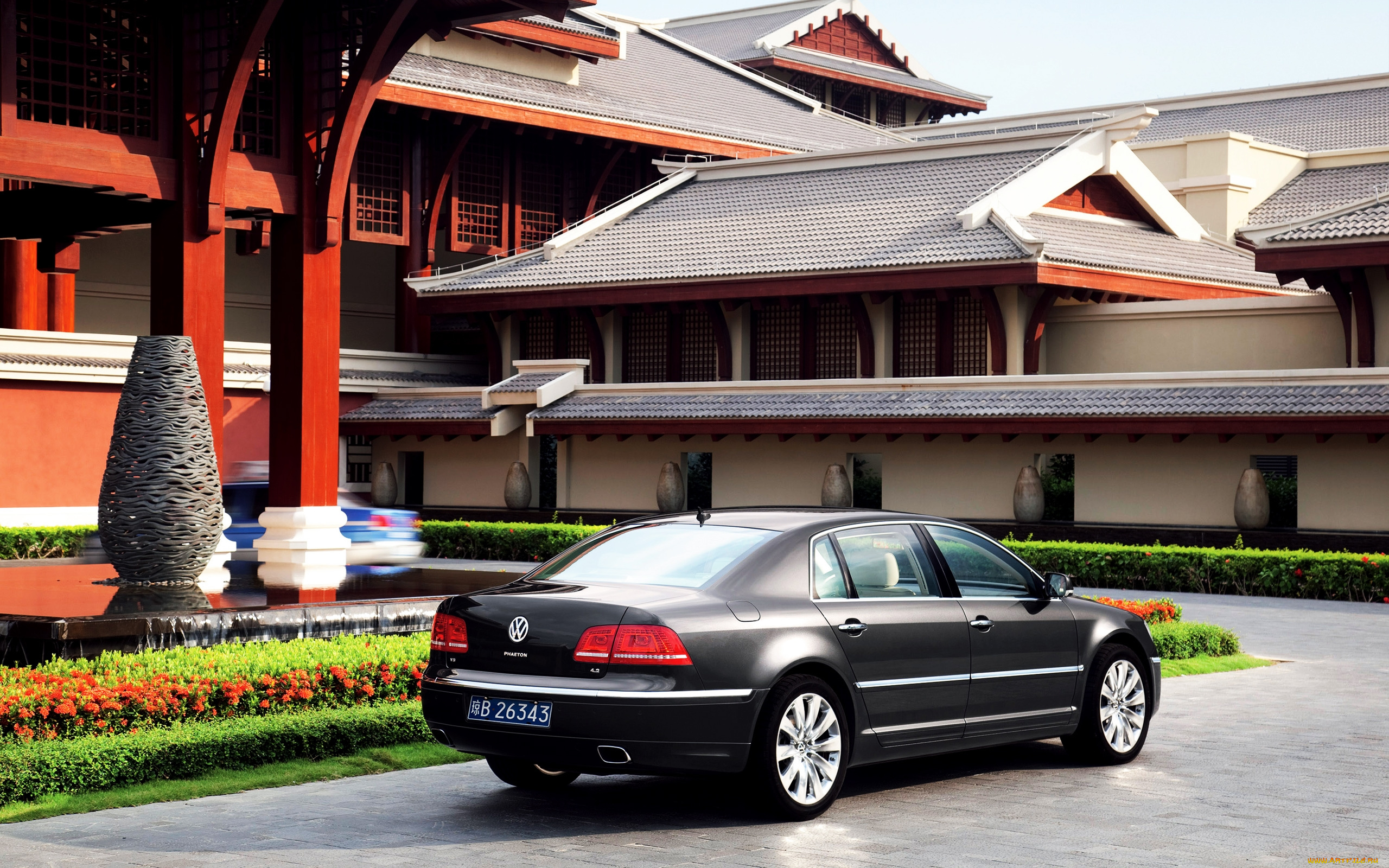 автомобили, volkswagen, black, phaeton