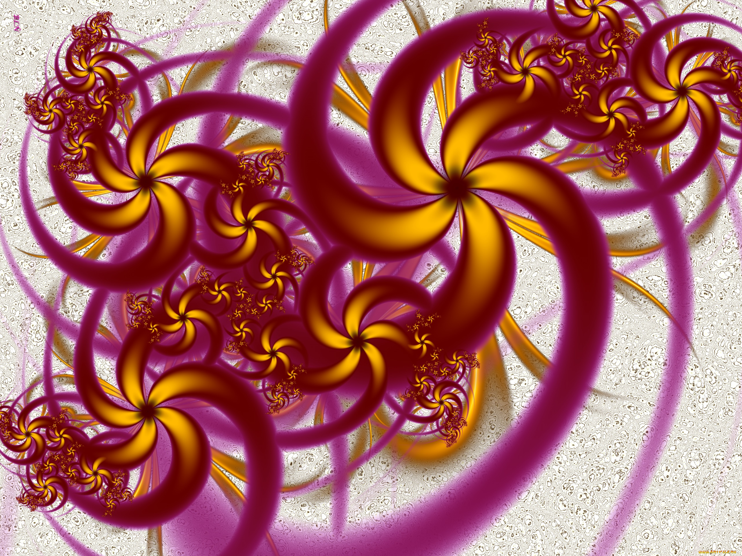 3д, графика, fractal, , фракталы, цвета, узор, фон