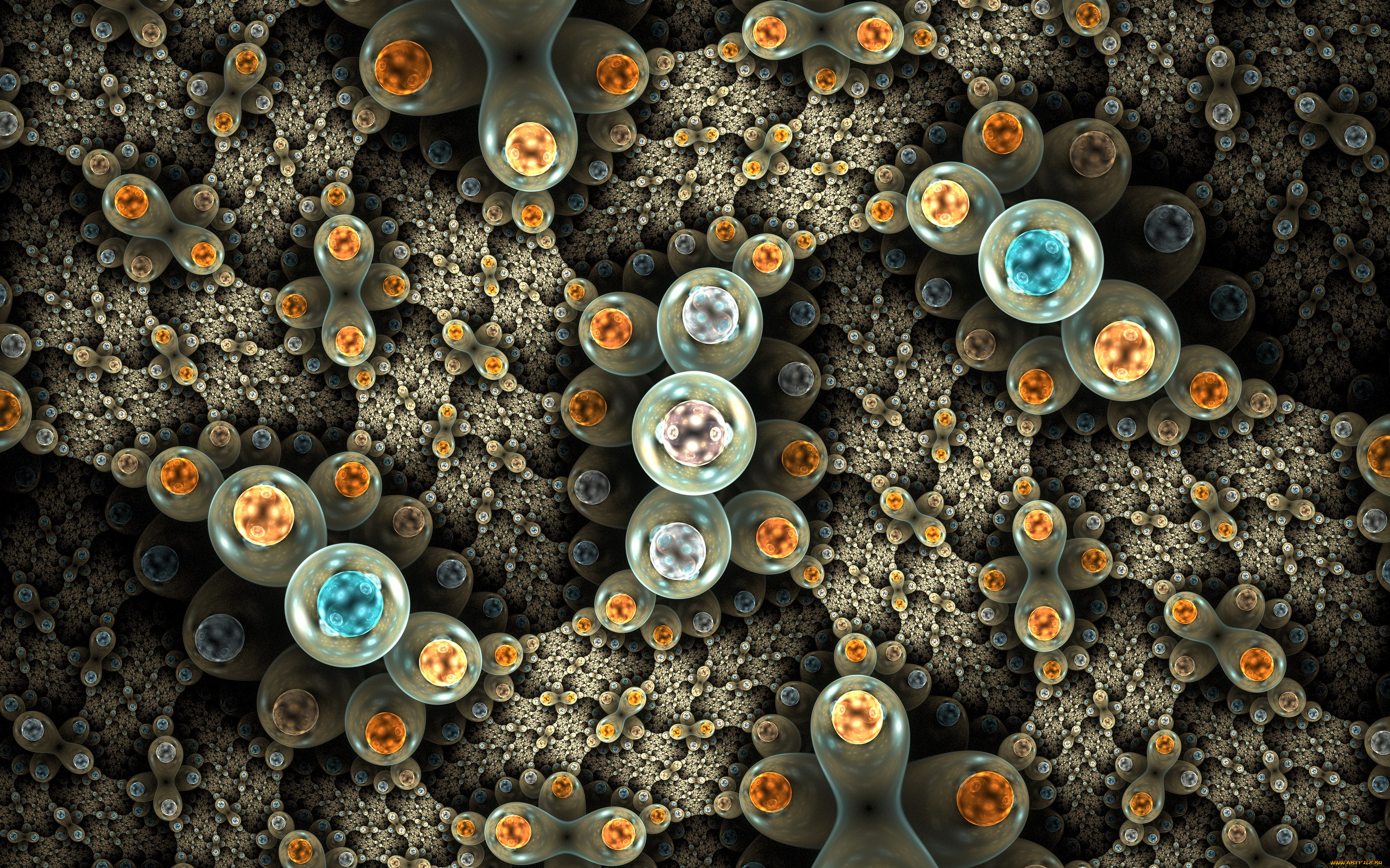 3д, графика, fractal, , фракталы, цвета, фон, узор