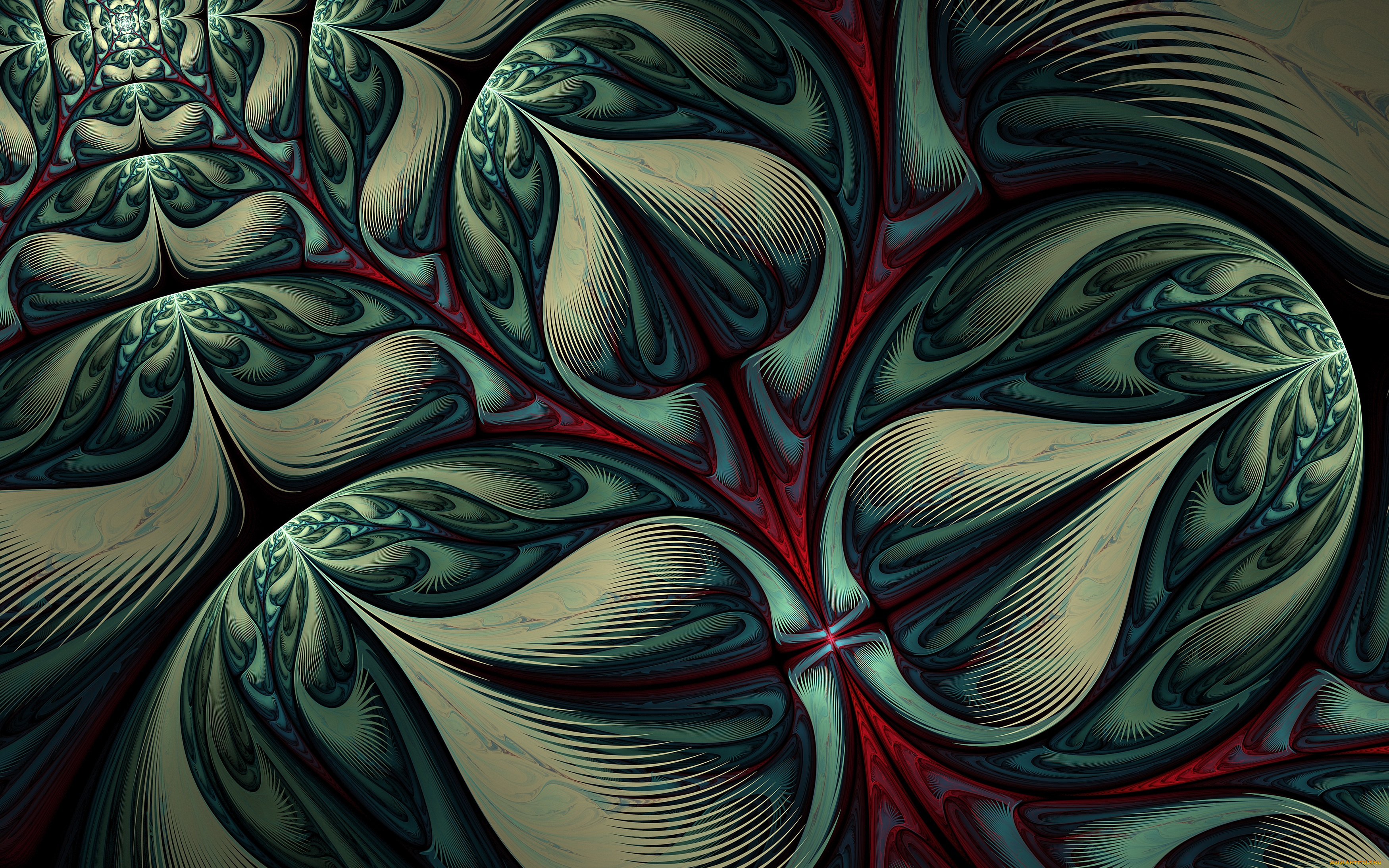 3д, графика, fractal, , фракталы, цвета, узор, фон