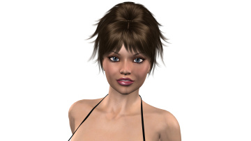 Картинка 3д+графика portraits+ портрет взгляд девушка