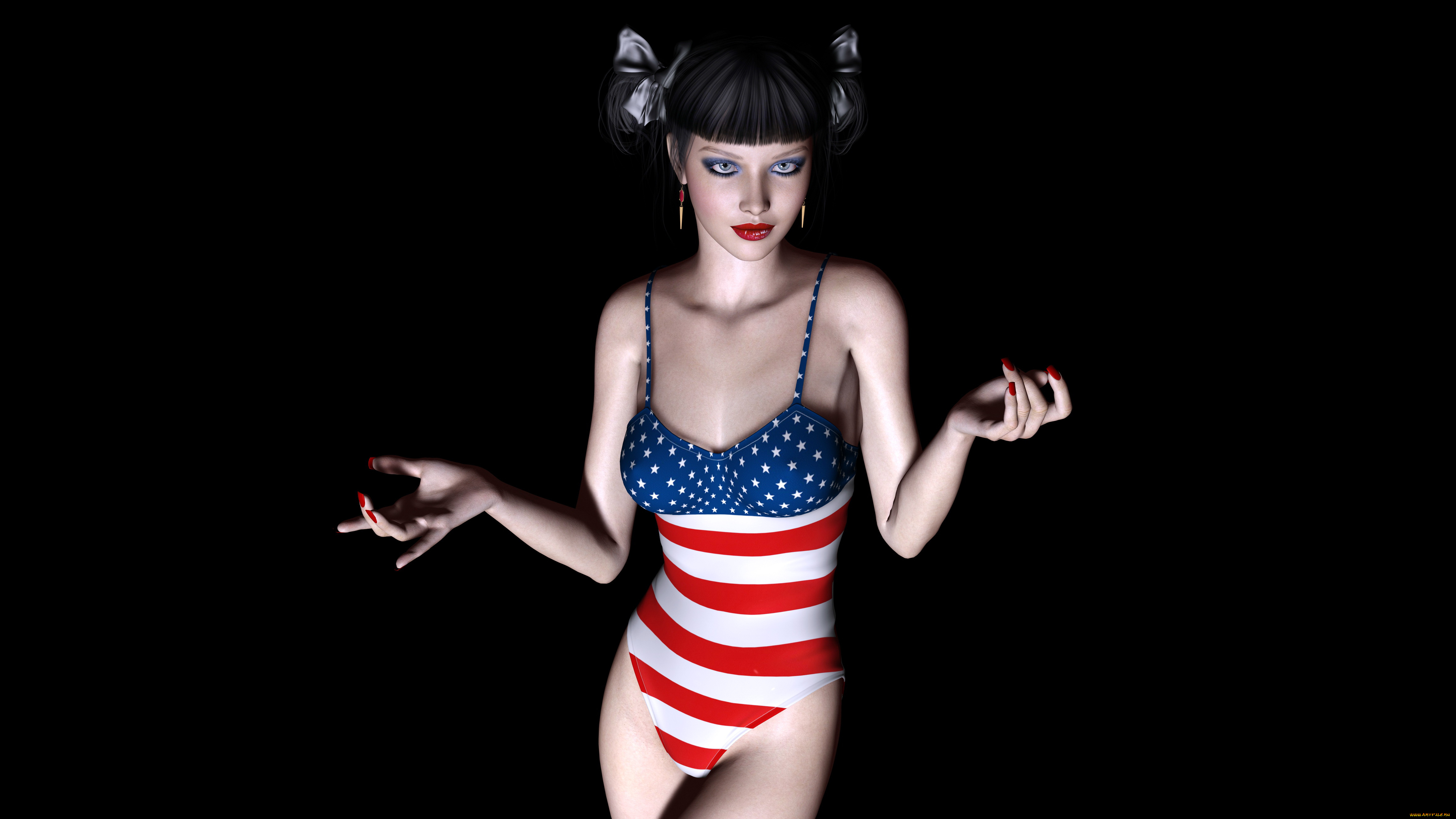 3д, графика, people, , люди, взгляд, девушка