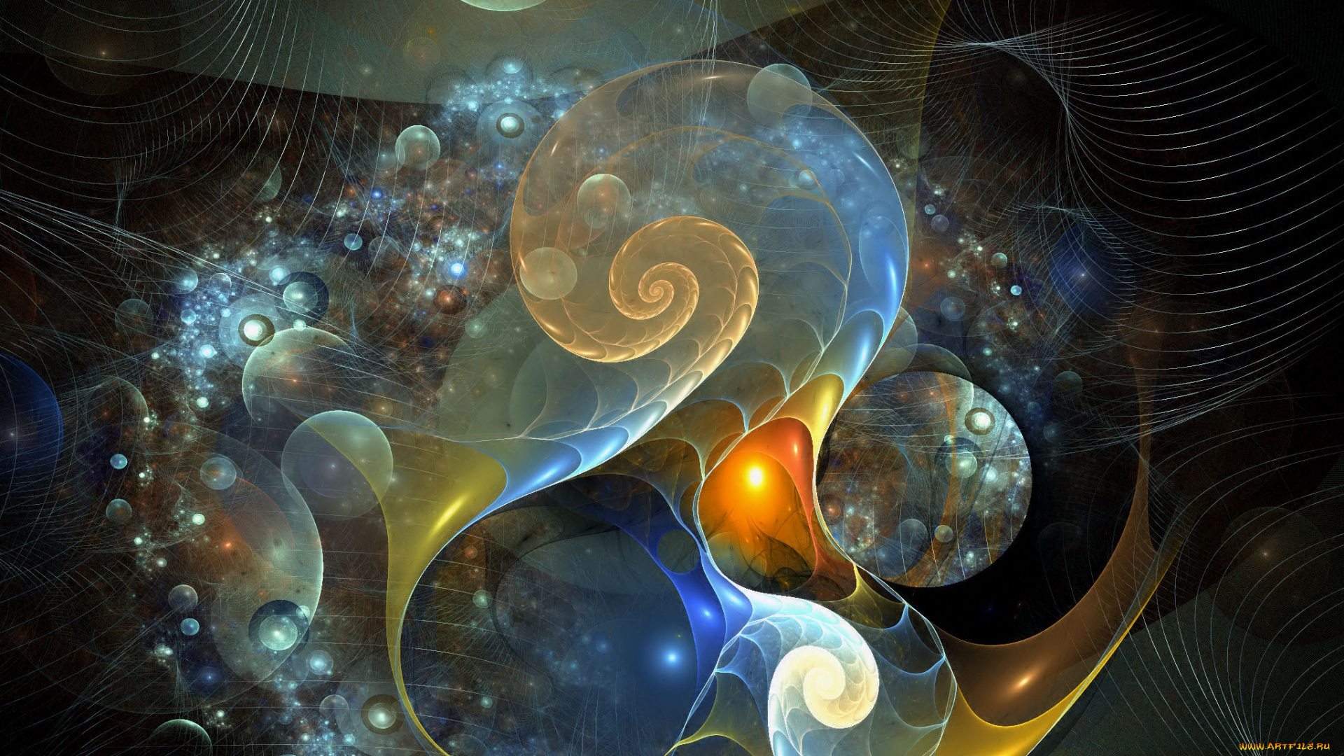 3д, графика, фракталы, , fractal, узор, фон, цвета