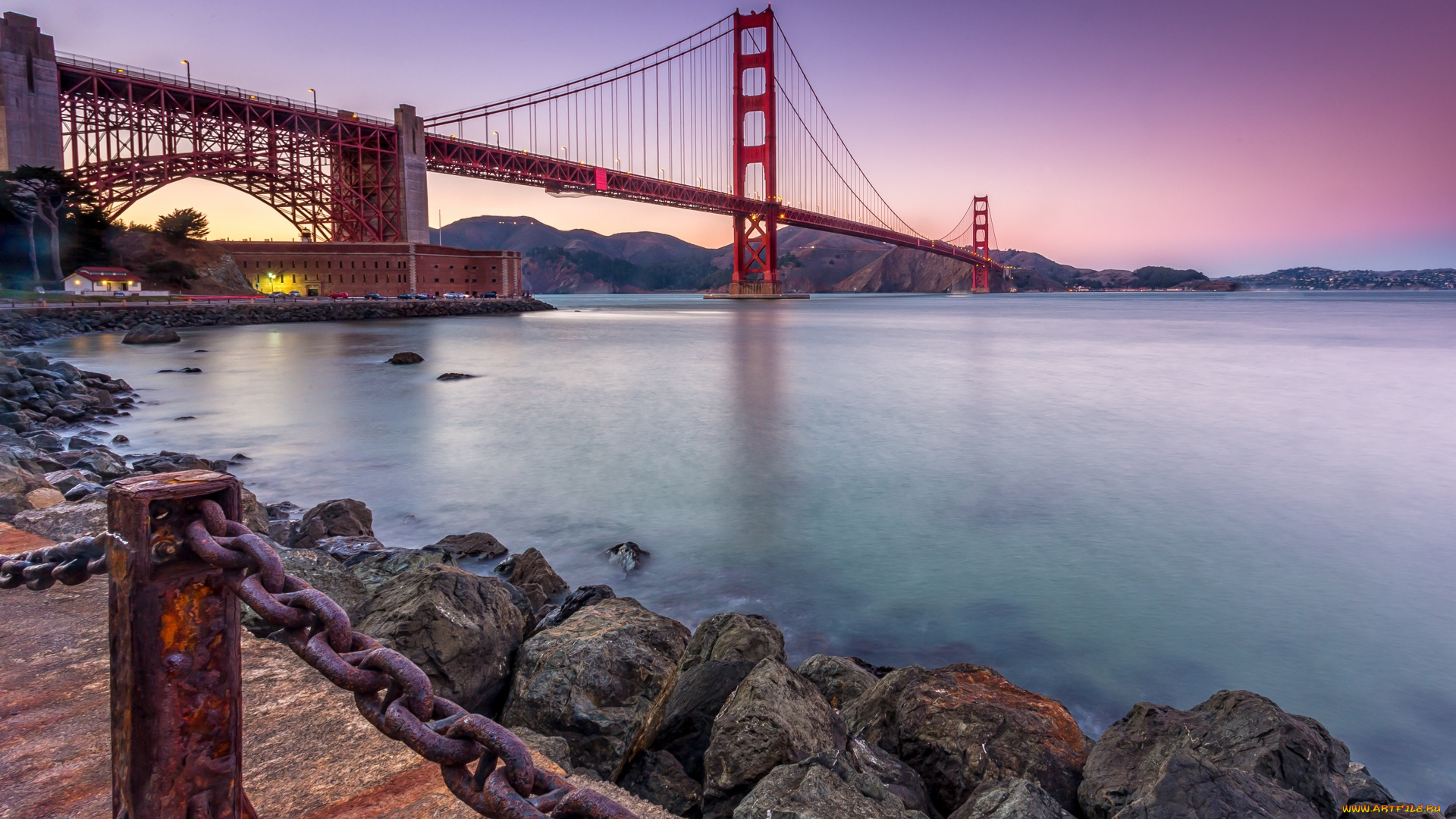 города, -, мосты, мост, набережная, река