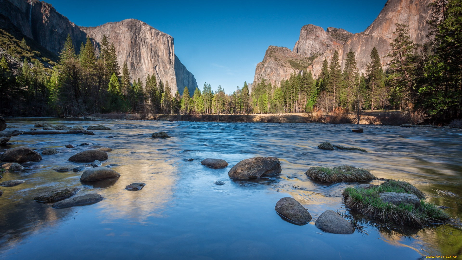 природа, реки, озера, горы, лес, река