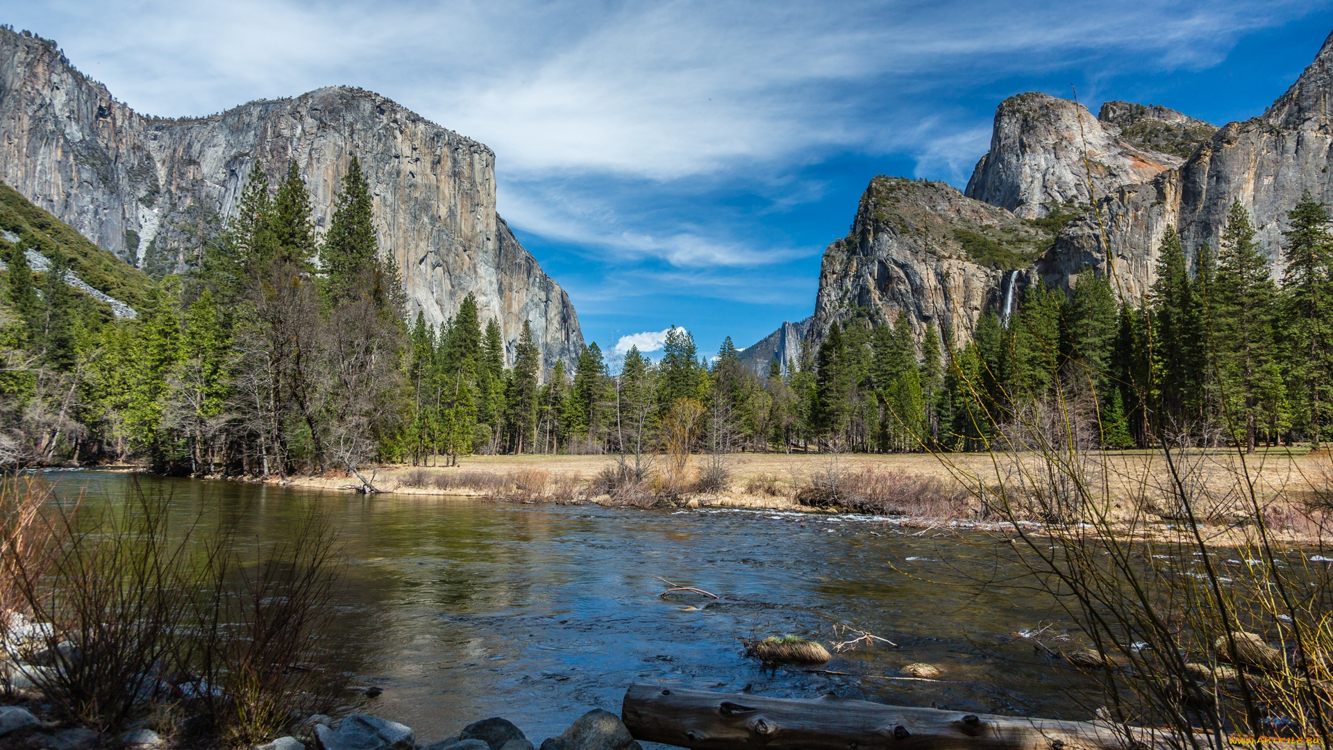 природа, реки, озера, горы, лес, река