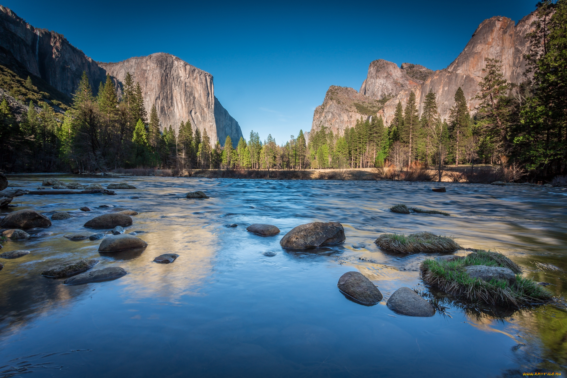 природа, реки, озера, горы, лес, река