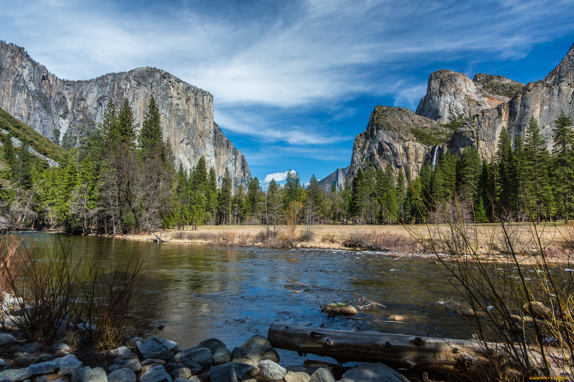 природа, реки, озера, горы, лес, река