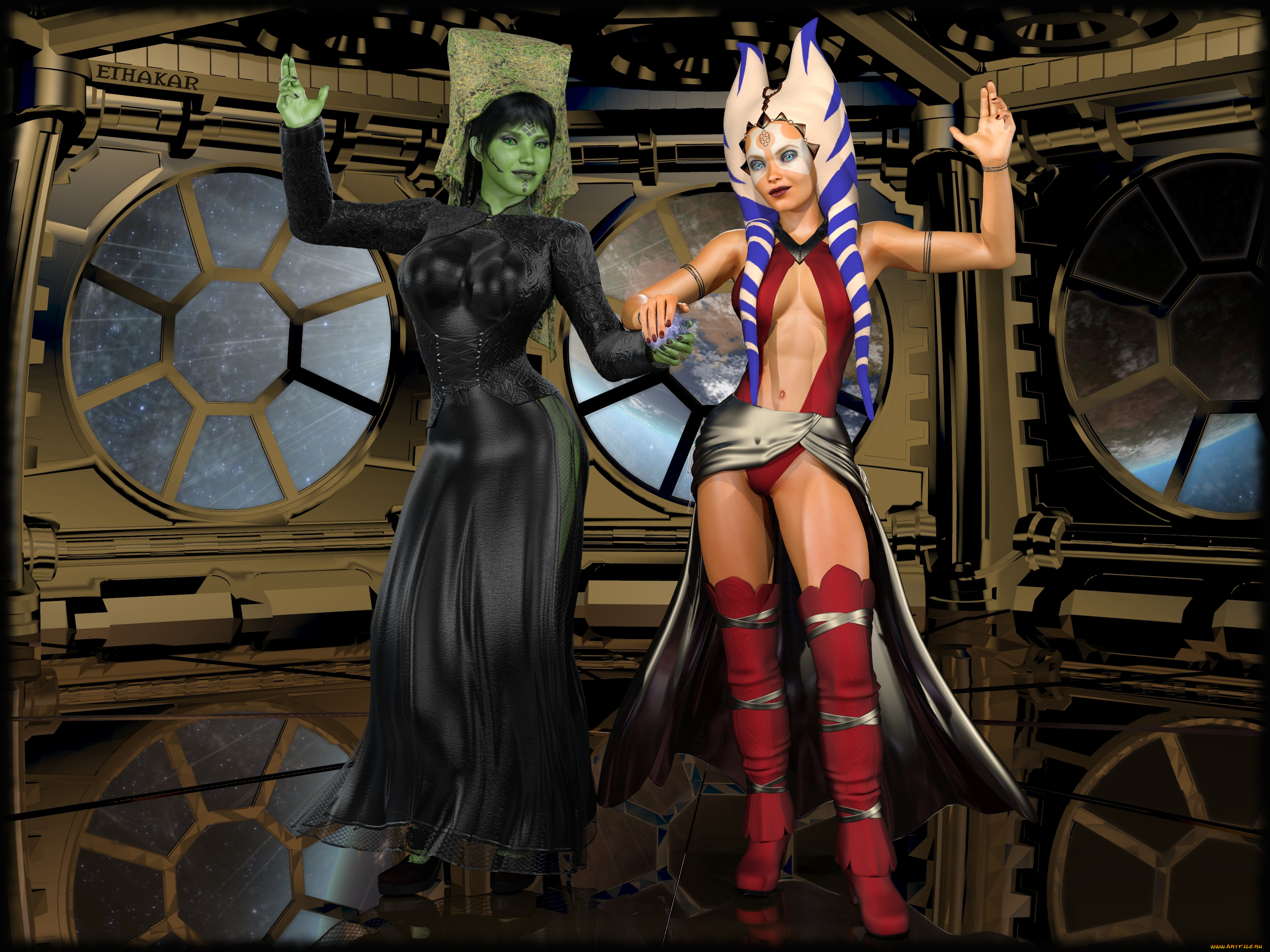 3д, графика, существа, , creatures, фон, взгляд, халки