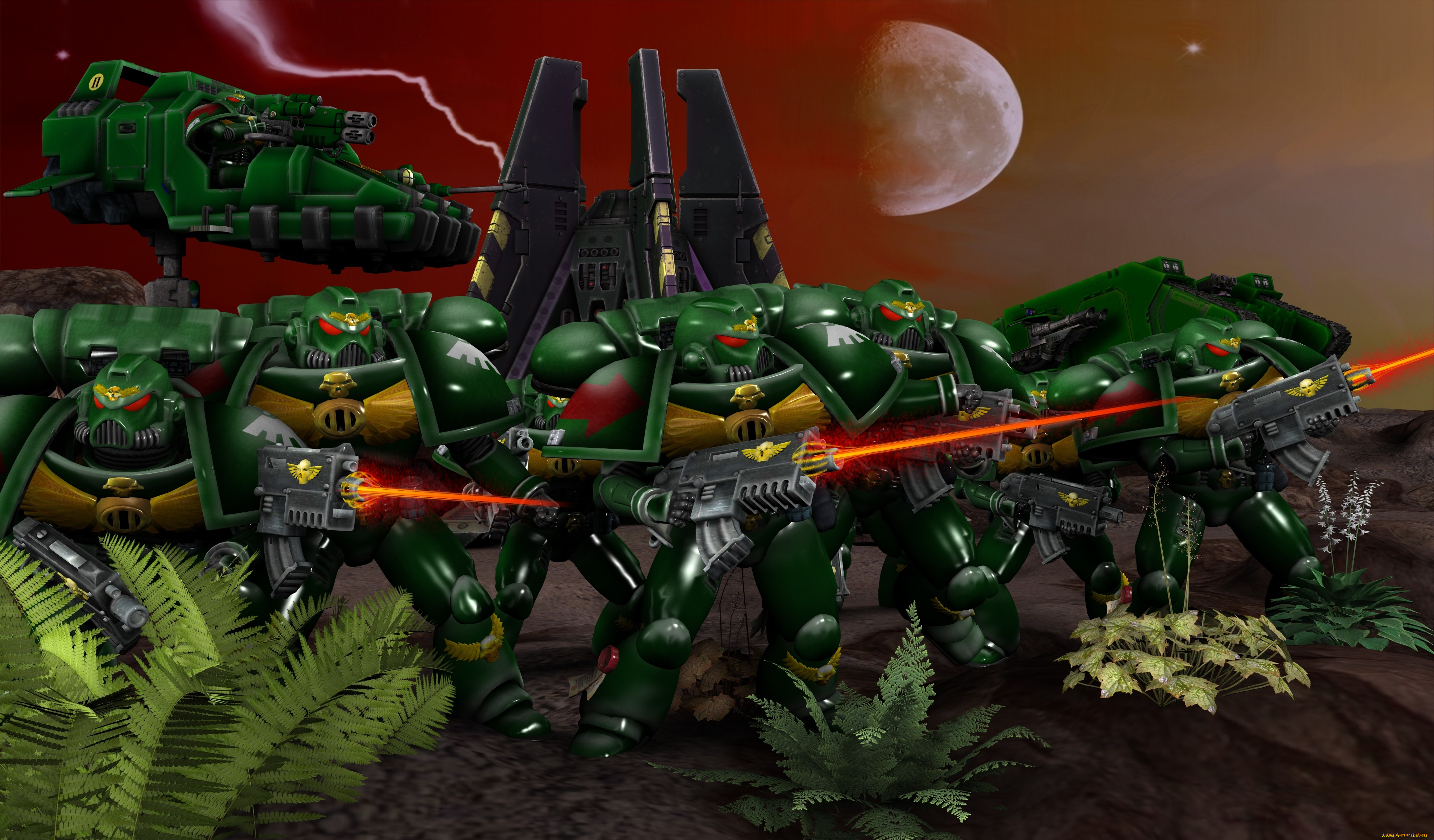 3д, графика, существа, , creatures, киборги, растение