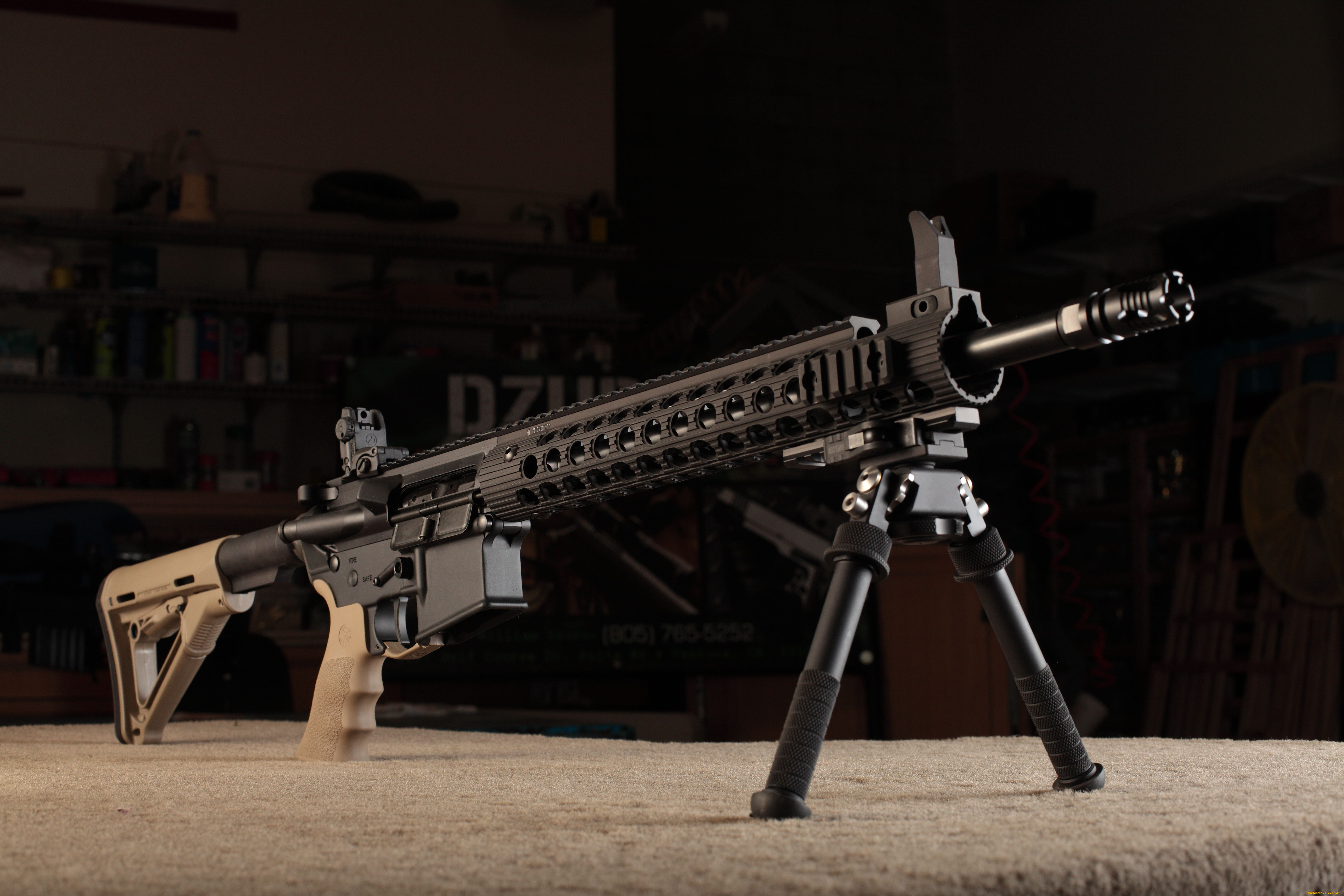 оружие, винтовки, с, прицеломприцелы, rifle