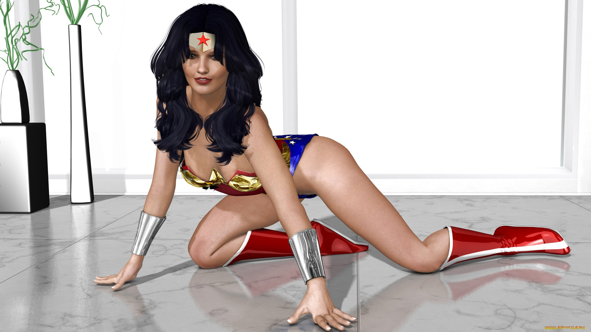 3д, графика, люди, , people, супермен, фон, взгляд, девушка