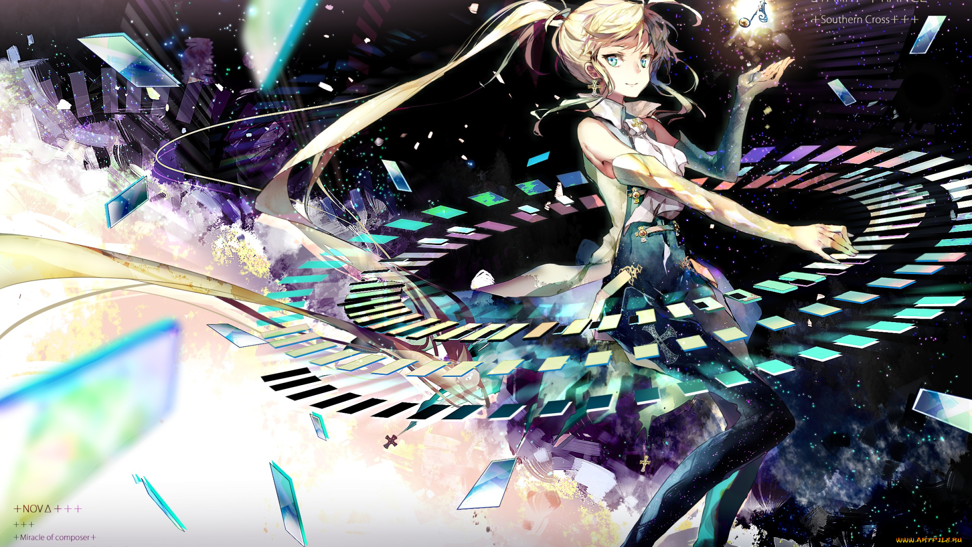 аниме, магия, , колдовство, , halloween, карты, девушка, арт, rooseputo, 02