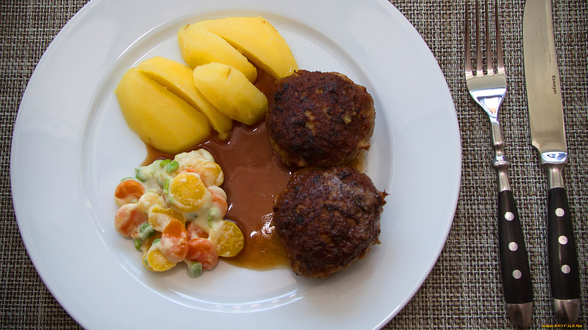 еда, вторые, блюда, котлеты, гарнир