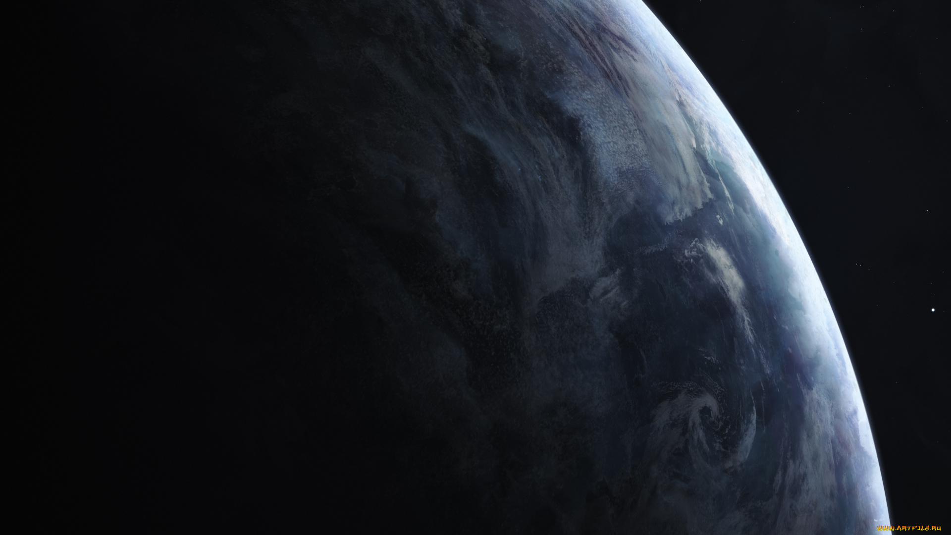 космос, арт, планета, вселенная, галактика