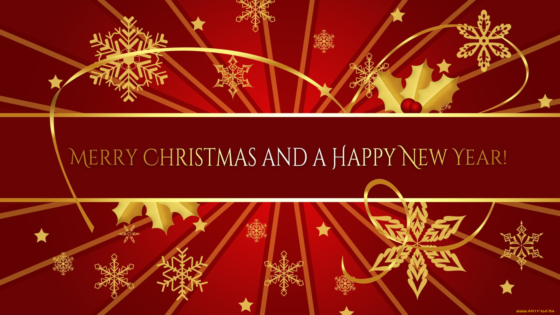 праздничные, векторная, графика, , новый, год, листья, снежинки, линии