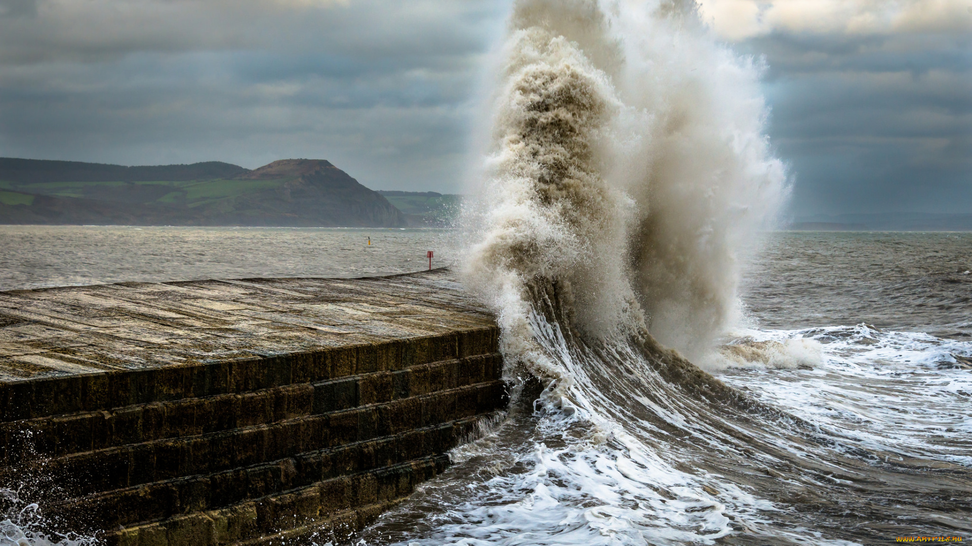 природа, стихия, прибой