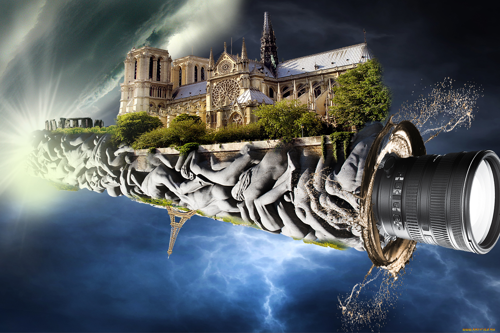 разное, компьютерный, дизайн, коллаж