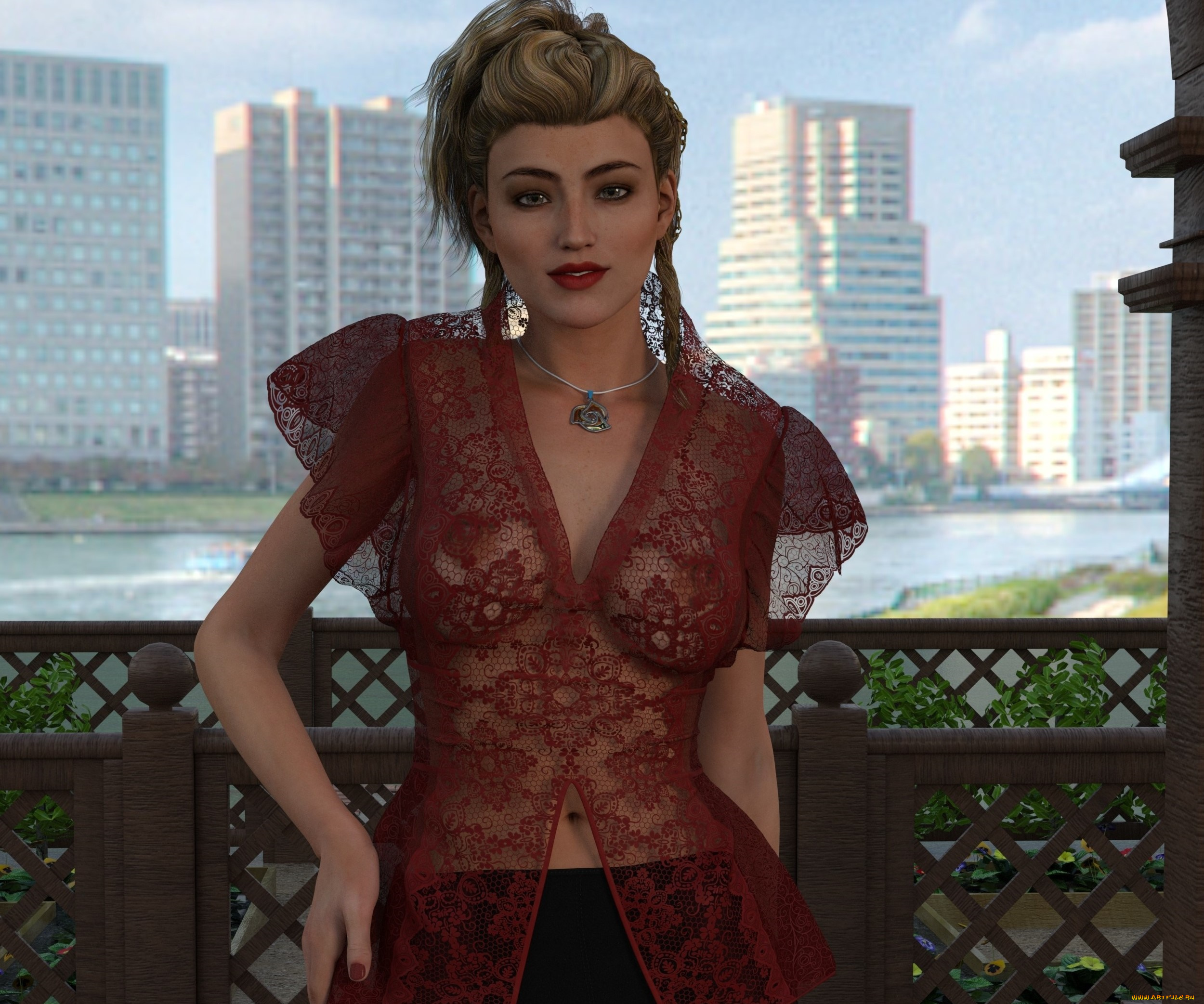 3д, графика, люди, , people, взгляд, девушка, фон