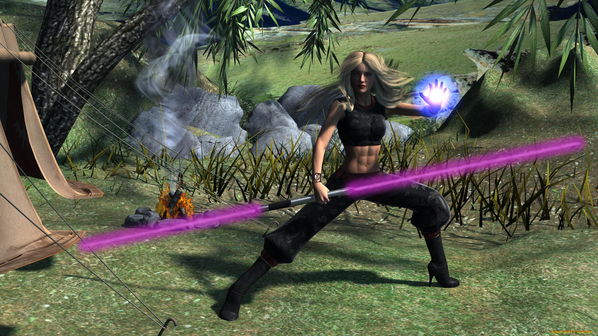 3д, графика, фантазия, , fantasy, девушка, фон, взгляд