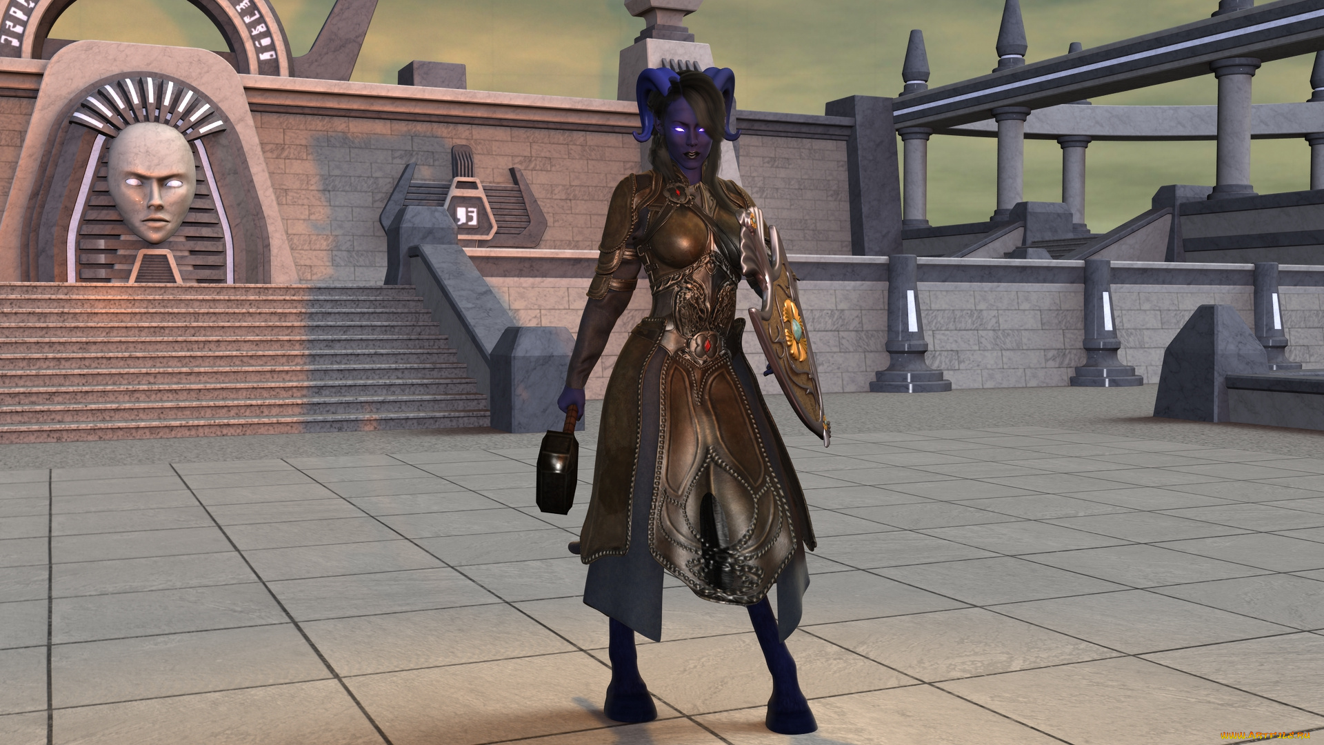 3д, графика, существа, , creatures, кастаника, взгляд, фон