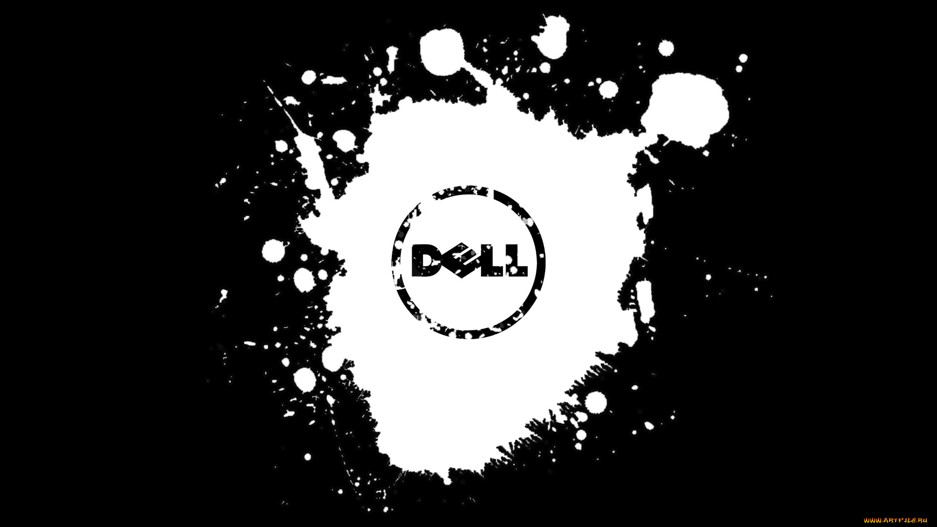 компьютеры, dell, логотип, фон