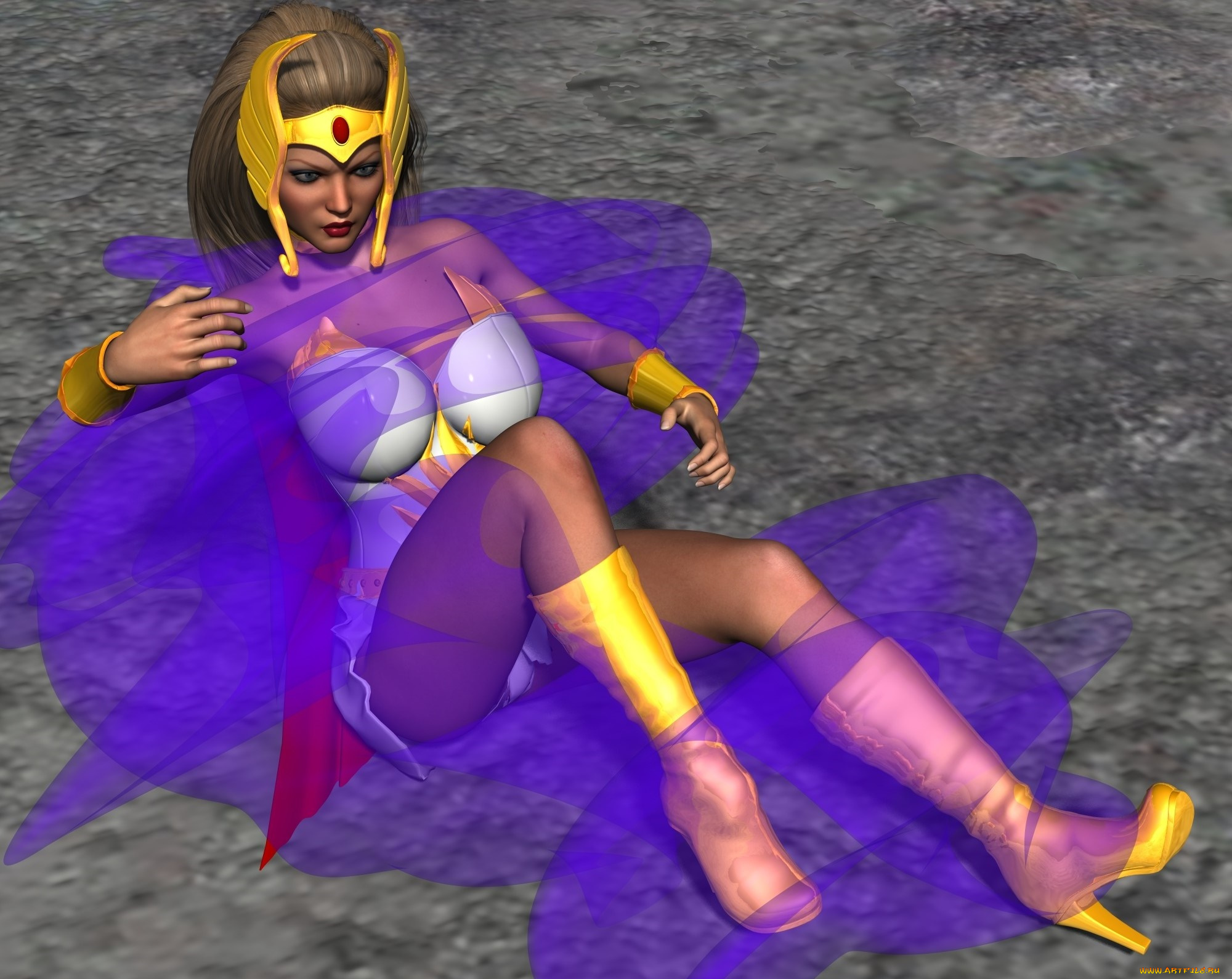 3д, графика, фантазия, , fantasy, фон, взгляд, девушка